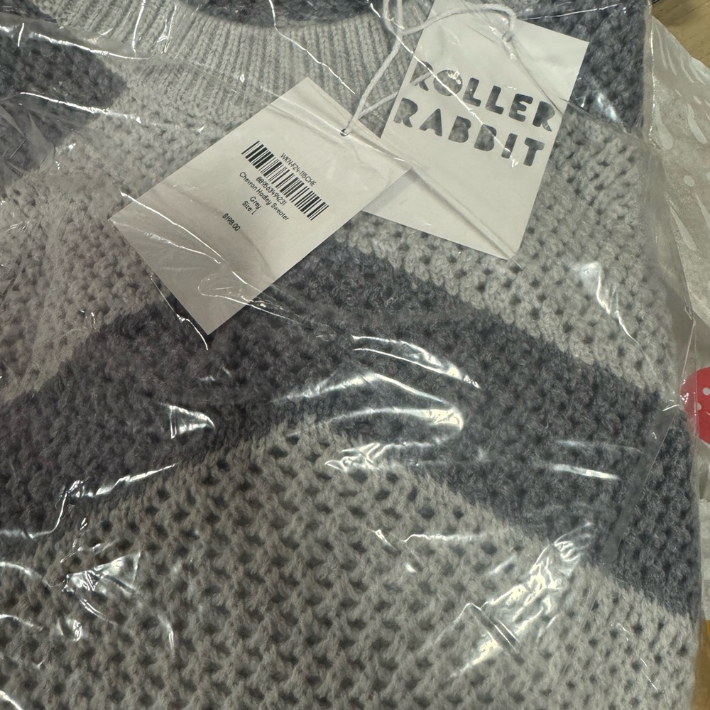 Roller Rabbit Gray Knit Sweater